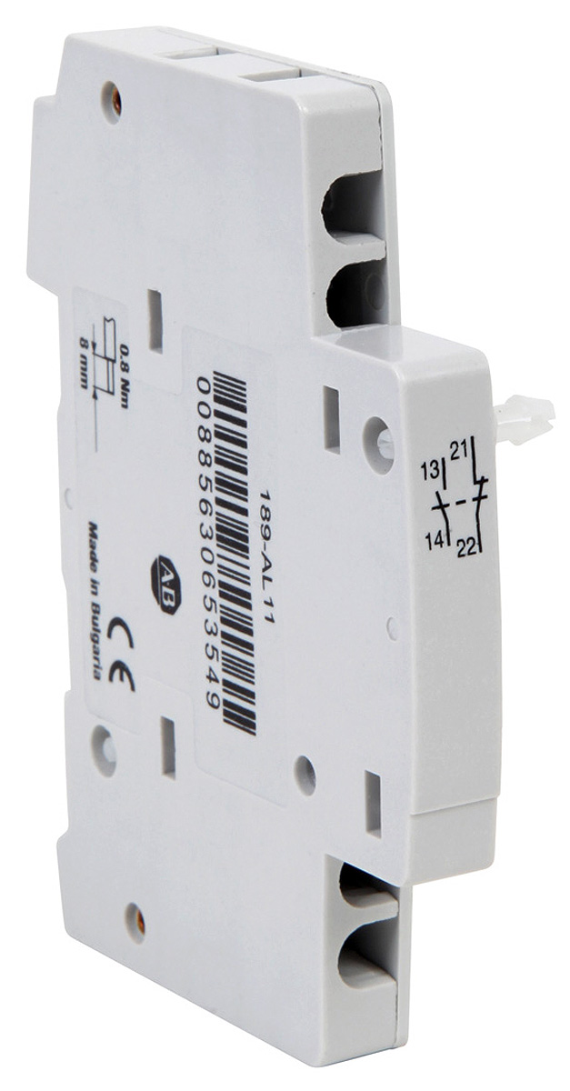 Allen Bradley 110V dc, 220 V dc, 230 V ac, 24 V dc, 400 V ac, 60 V dc Auxiliary Contact Circuit Trip for use with 1492-D