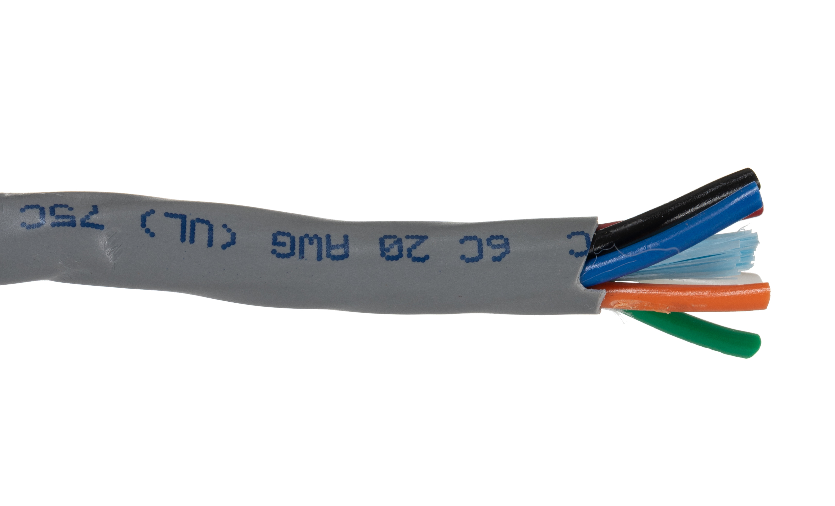 18966c-sl005 Alpha Wire Alpha Essentials Communication & Control Control Cable, 6 Cores, 0.56mm² 20 AWG, Unscreened, 30 m, Grey