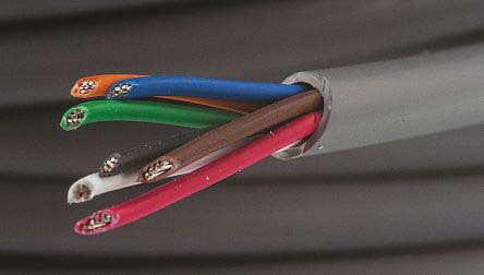 Alpha Wire Alpha Essentials Communication & Control Control Cable, 7 Cores, 0.56mm² 20 AWG, Unscreened, 30 m, Grey