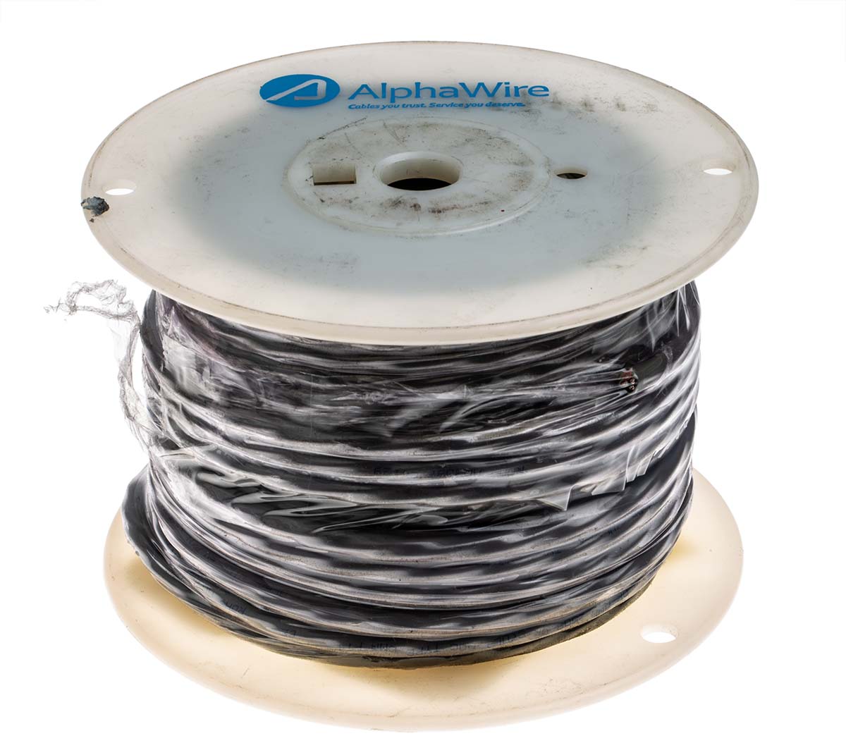 18984c-sl005 Alpha Wire Alpha Essentials Communication & Control Control Cable, 4 Cores, 0.81mm² 18 AWG, Unscreened, 30 m, Grey