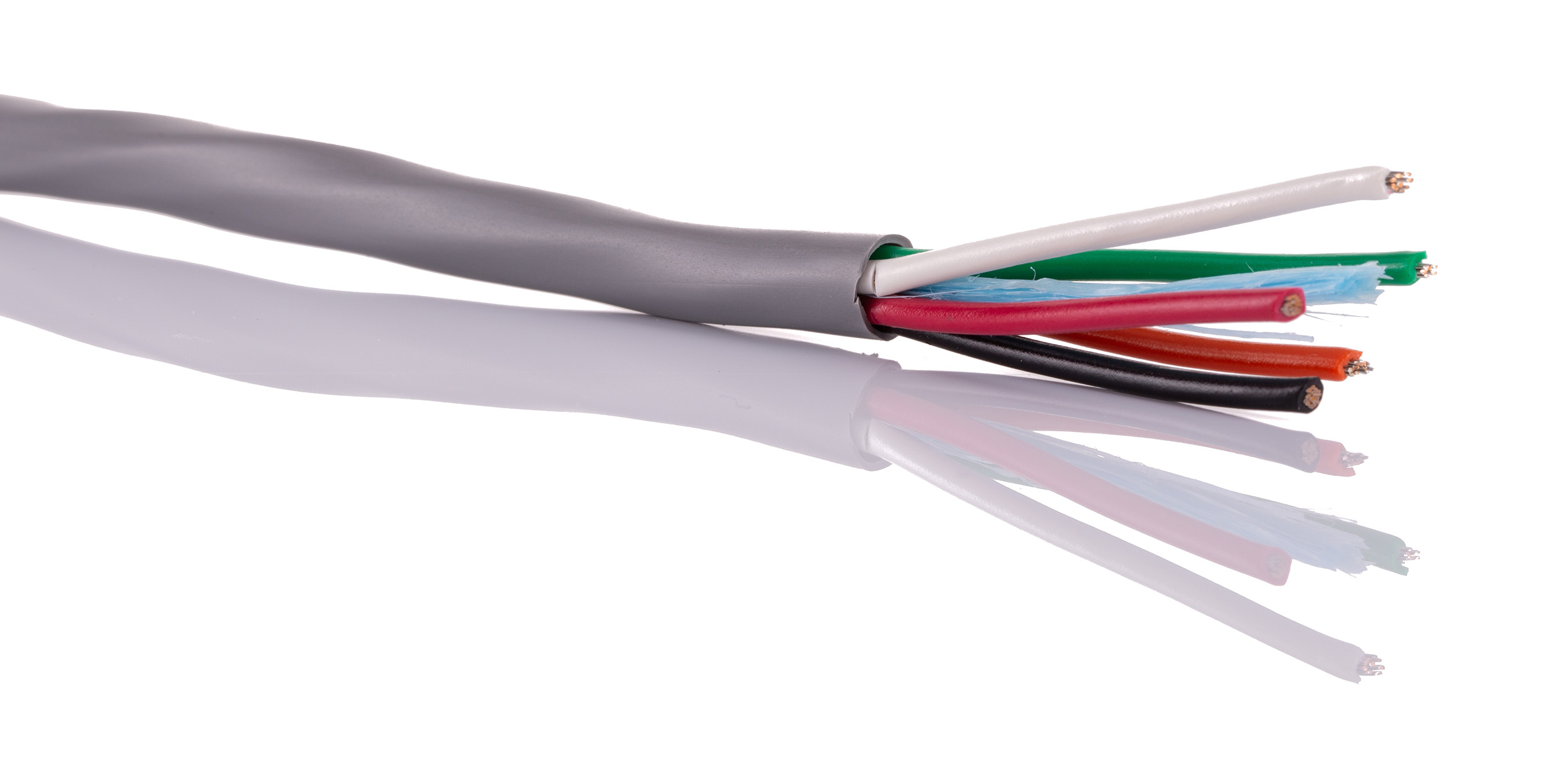 18985c-sl005 Alpha Wire Alpha Essentials Communication & Control Control Cable, 5 Cores, 0.81mm² 18 AWG, Unscreened, 30 m, Grey