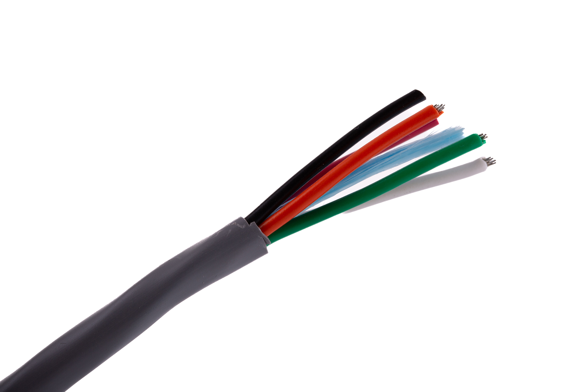 18985c-sl005 Alpha Wire Alpha Essentials Communication & Control Control Cable, 5 Cores, 0.81mm² 18 AWG, Unscreened, 30 m, Grey