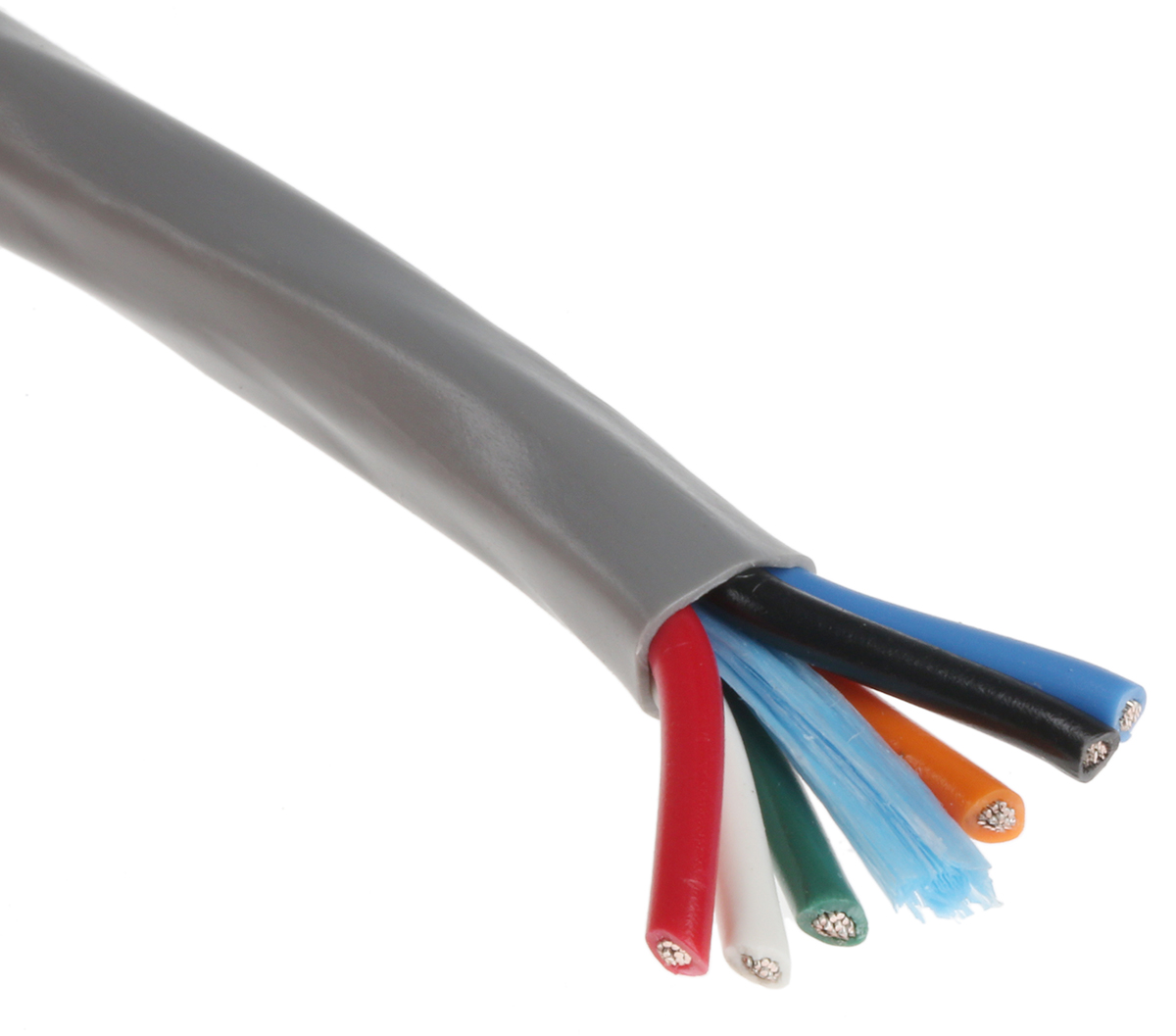 Alpha Wire Alpha Essentials Communication & Control Control Cable, 6 Cores, 0.81mm² 18 AWG, Unscreened, 30 m, Grey