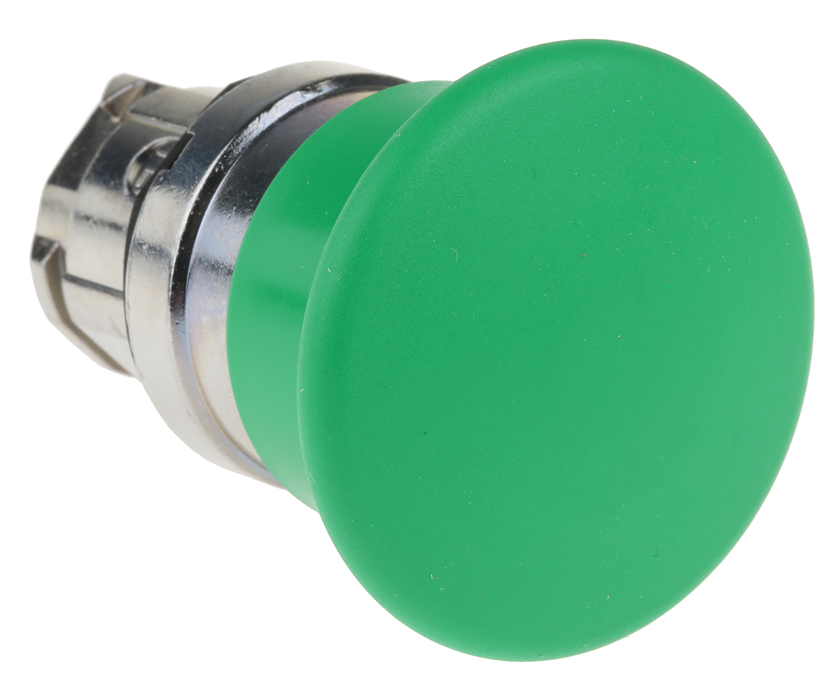zb4bc3 Schneider Electric Harmony XB4 Series, Green Push Button Head, Spring Return, 22mm Cutout