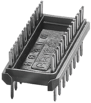 Aries Electronics 2.54mm Pitch 24 Way,Through Hole Mount IC Dip Header, Tin over Nickel, 2A