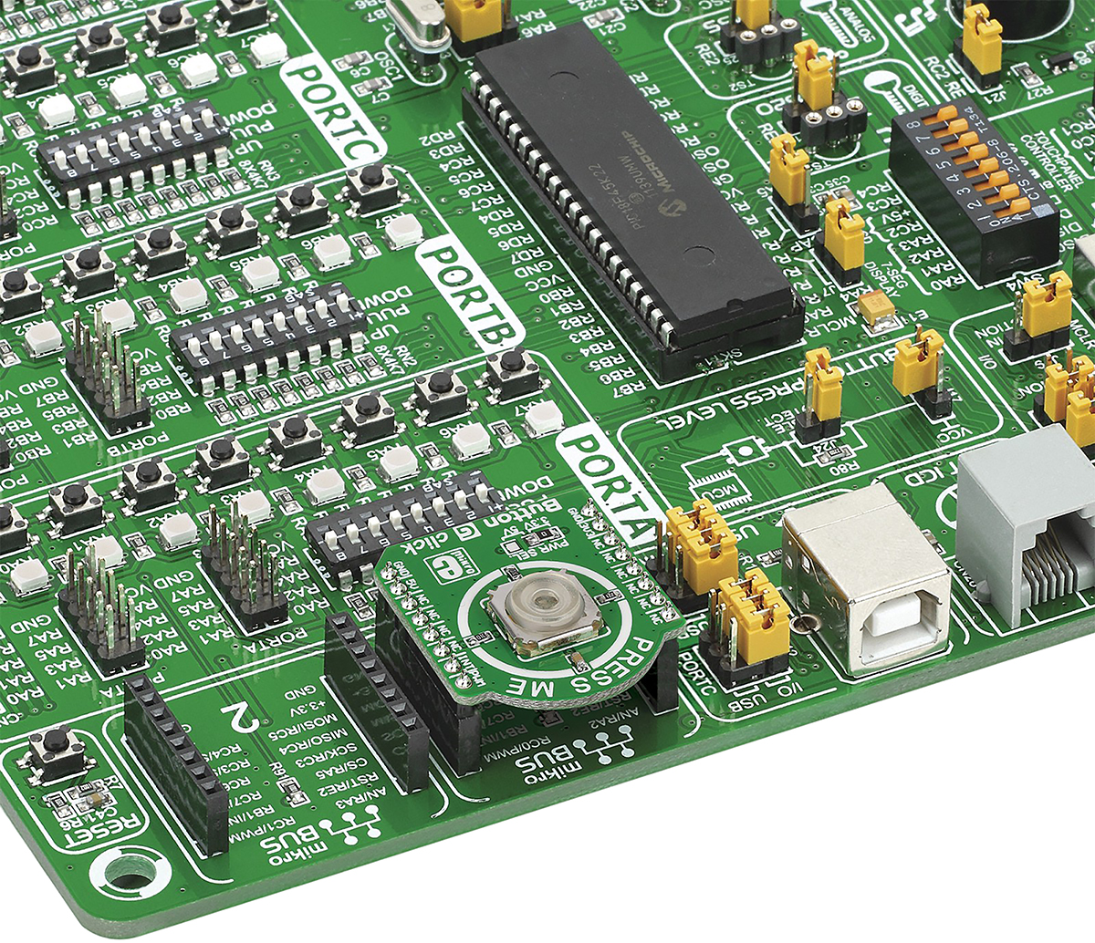 mikroe-2040 MikroElektronika MIKROE-2040, Button G mikroBus Click Board for APDS-9960