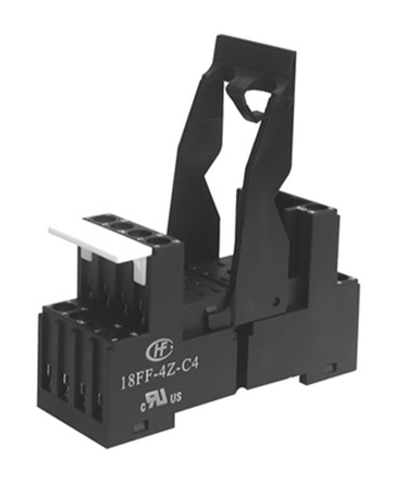 Hongfa Europe GMBH 14 Way 250V ac DIN Rail Relay Socket, for use with HF18FF & HF18FH Series Relays