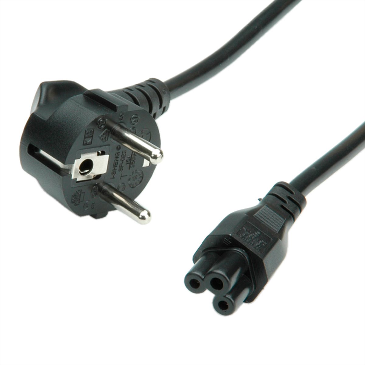 Roline Straight to IEC C5, Straight Power Cable, 1.8 m