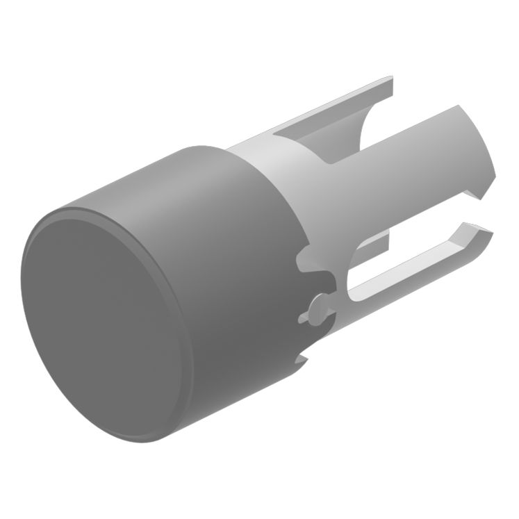 EAO Indicator Lens Round Style, Grey, 7.3 mm diameter