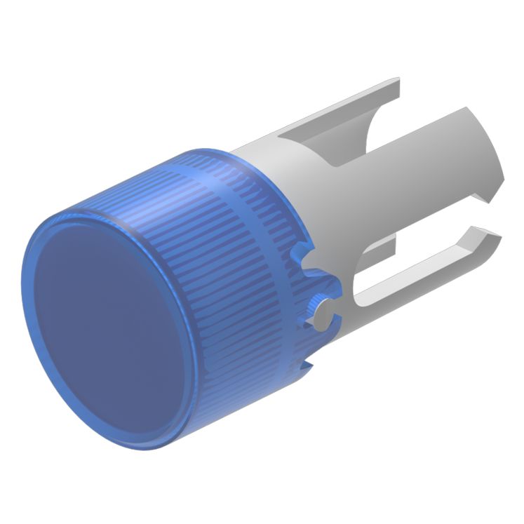 EAO Indicator Lens Round Style, Blue, 7.3 mm diameter