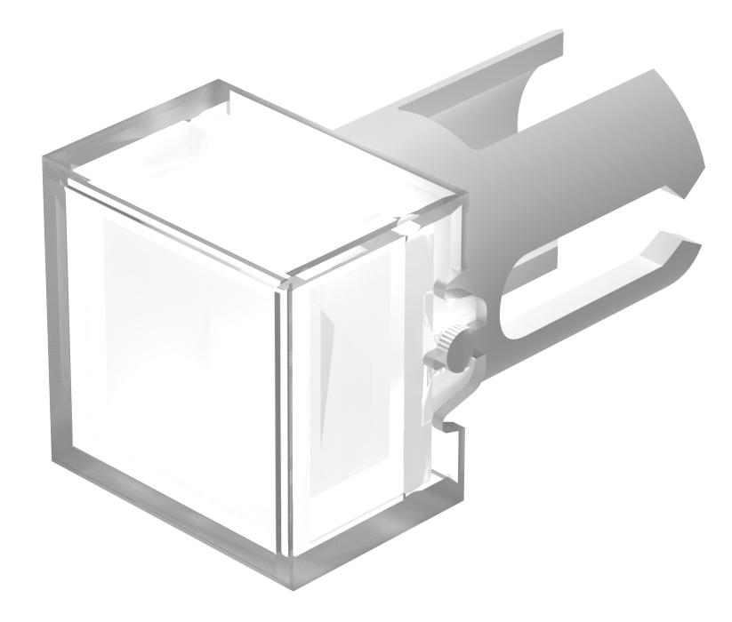 EAO White Square Push Button Lens for Use with Push Button