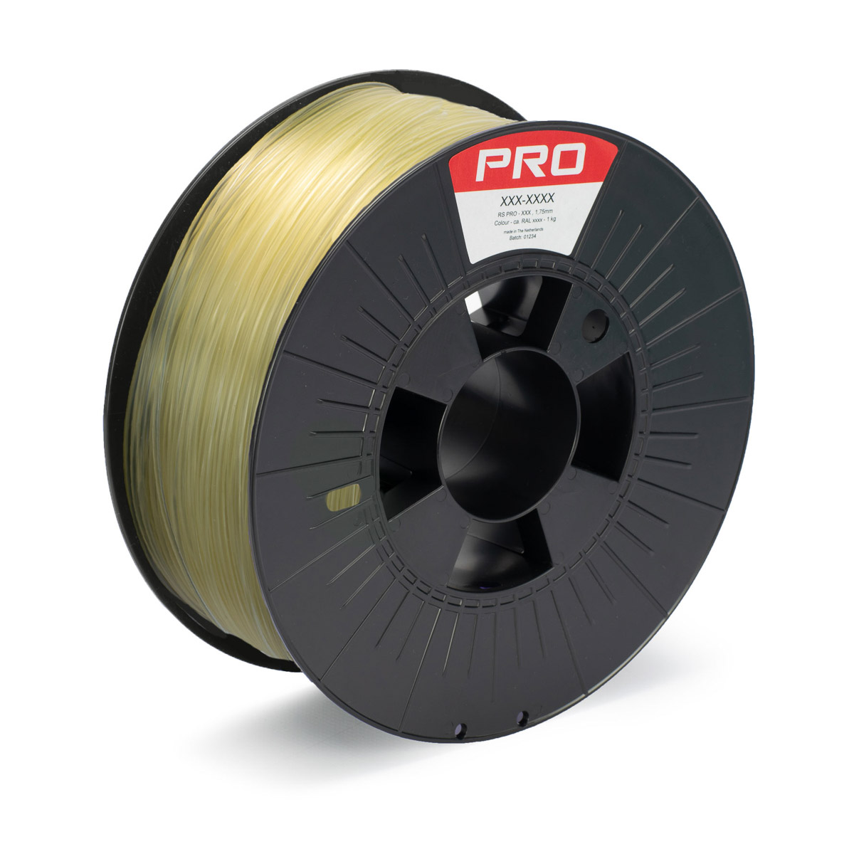 RS PRO 1.75 mm Natural Polyvinyl Chloride 3D Printer Filament, 1 kg