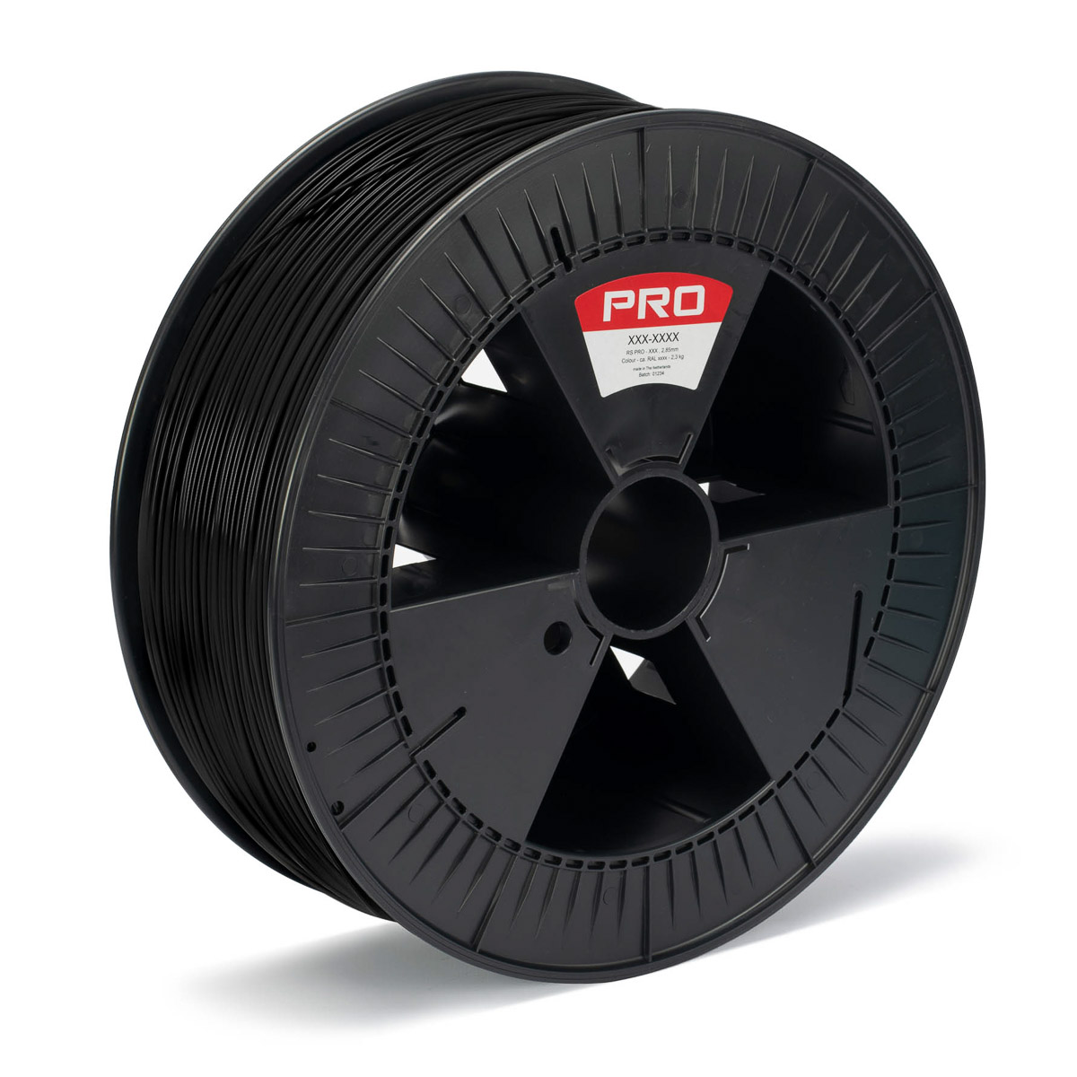 RS PRO 1.75 mm Black ABS 3D Printer Filament, 2.3 kg