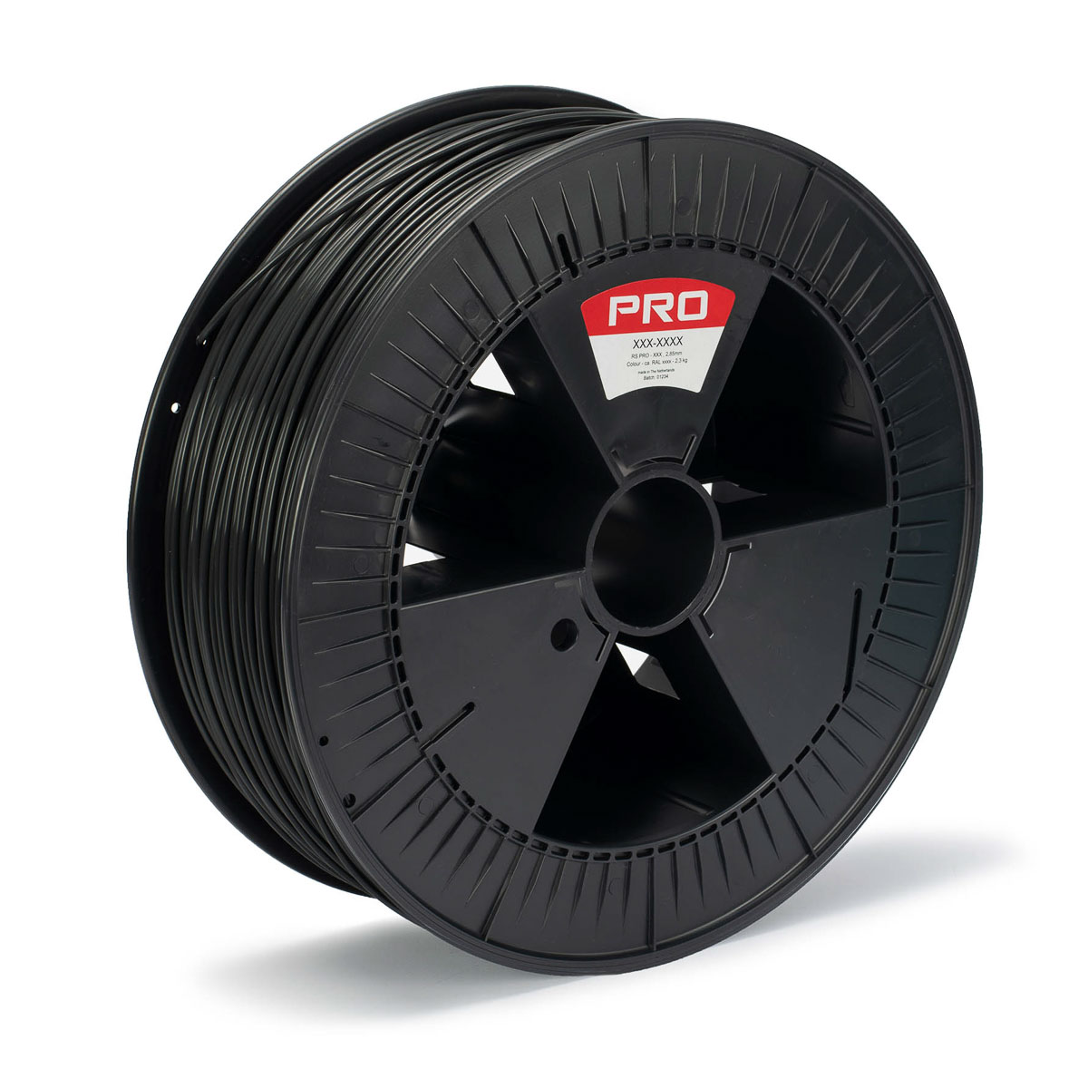 RS PRO 2.85 mm Black ABS 3D Printer Filament, 2.3 kg