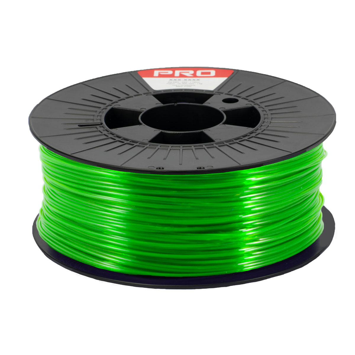 190-1956 RS PRO 1.75 mm Translucent Green PET-G 3D Printer Filament, 1 kg