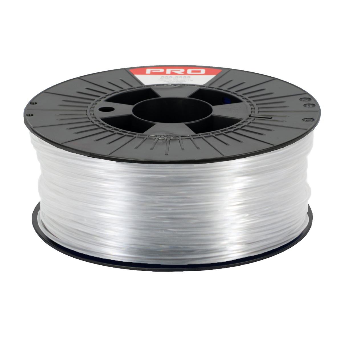 190-1960 RS PRO 2.85 mm Clear PET-G 3D Printer Filament, 1 kg