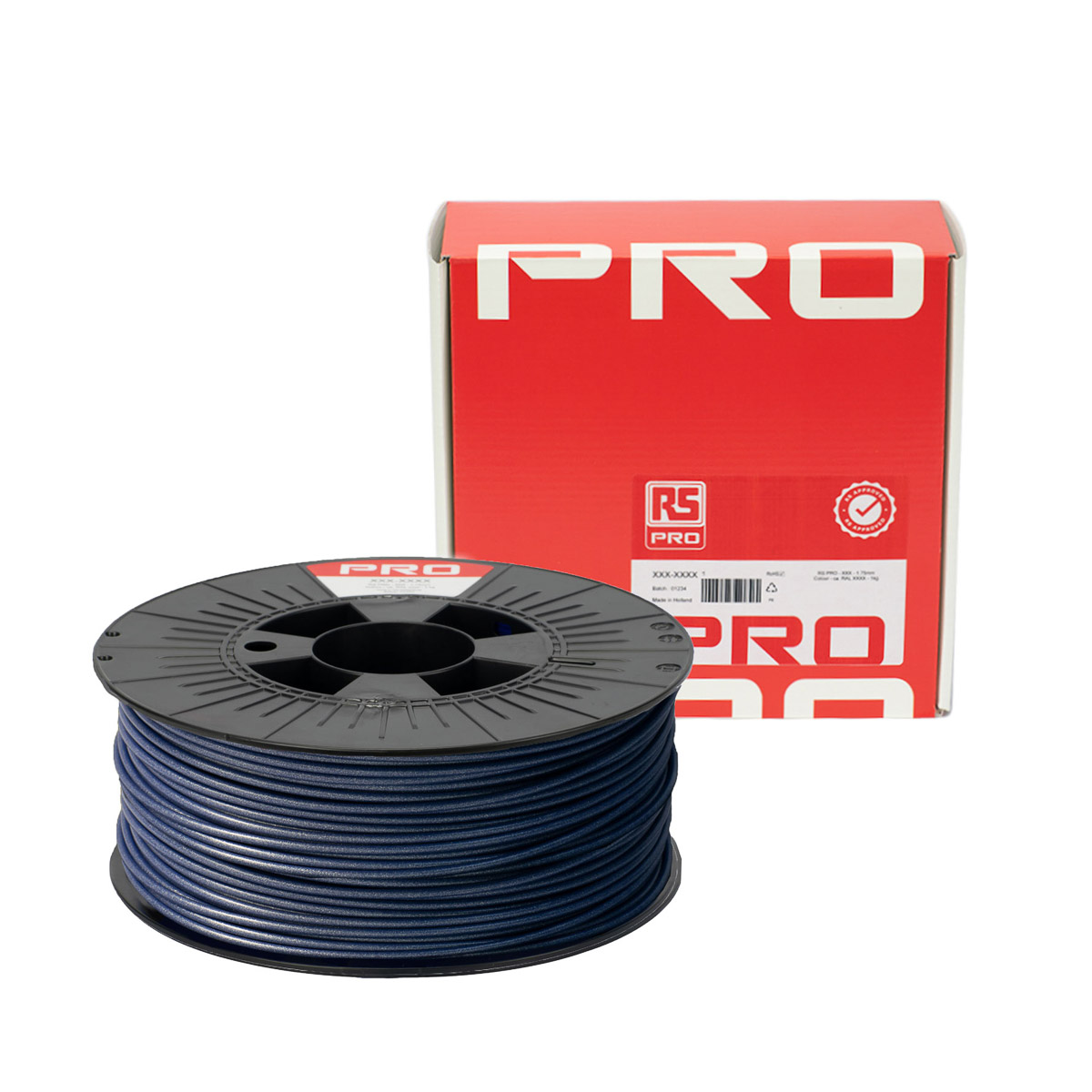 190-1964 RS PRO 2.85 mm Blue PLA 3D Printer Filament, 1 kg