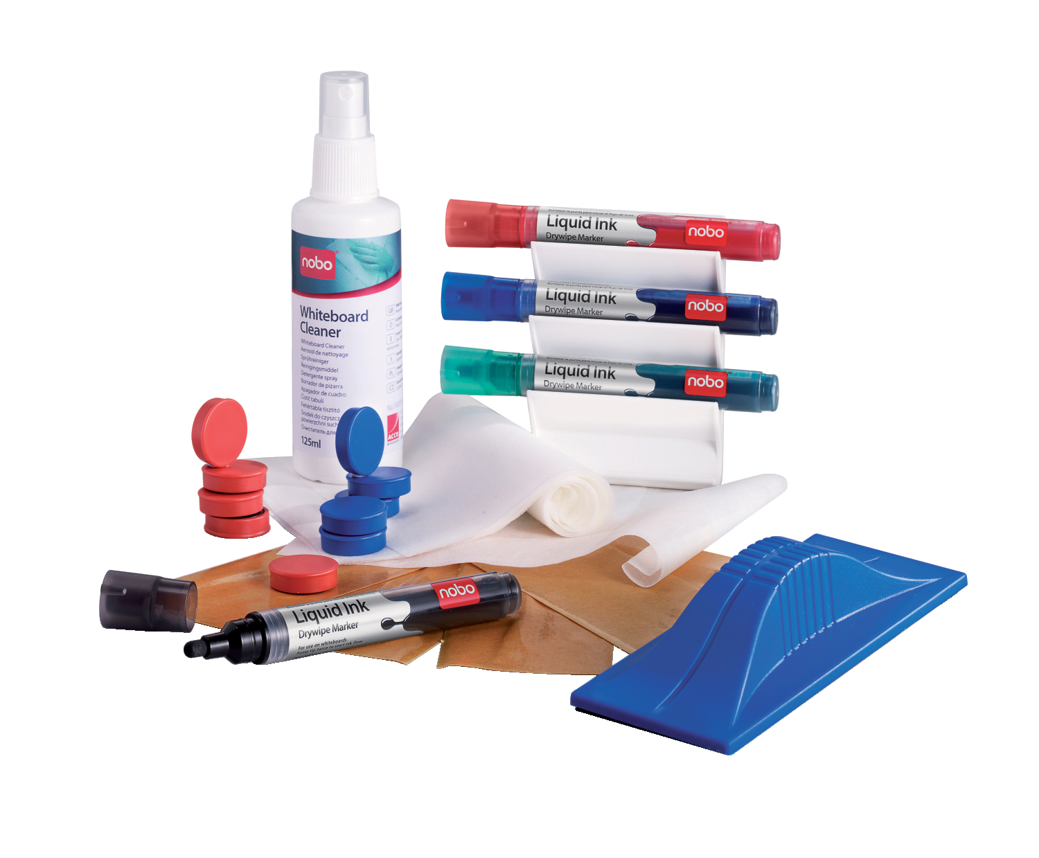 Nobo White Board Accessory Kit White Board Accessory Kit Whiteboard Eraser With Refills