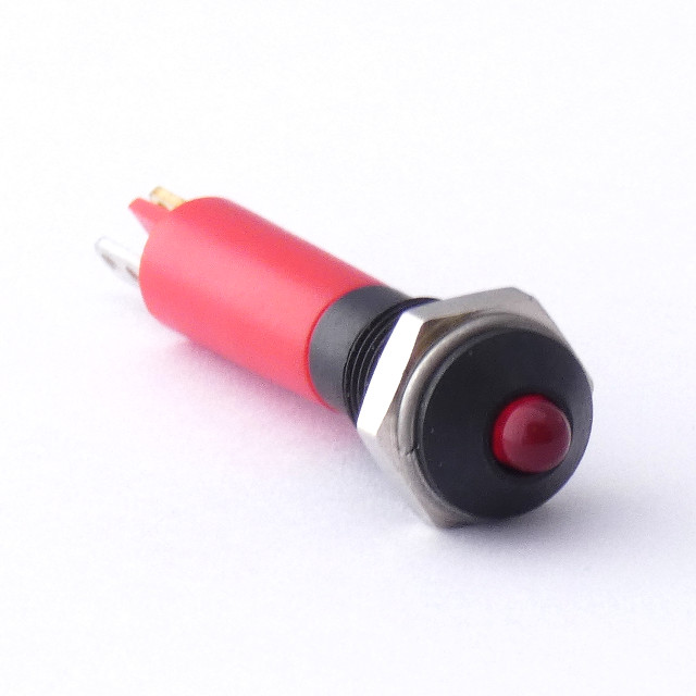 CML Innovative Technologies LED Panel Indicator, Red Panel Mount Indicator, Tab Termination 12V 20 mA, IP40, 6 mm
