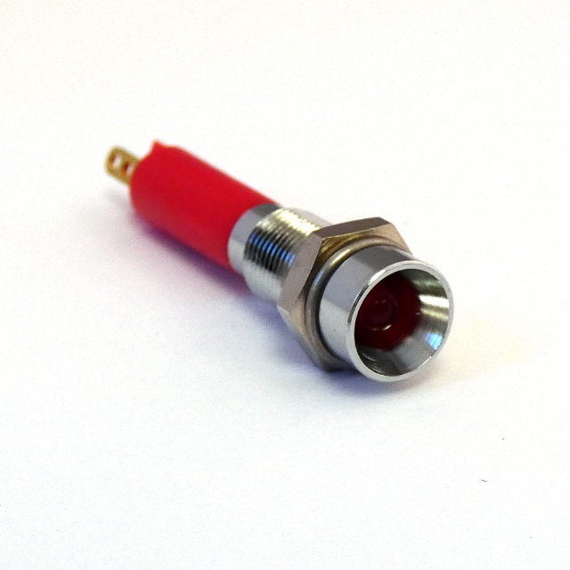 CML Innovative Technologies LED Recessed Panel Indicator, Red Panel Mount Indicator, Tab Termination 12V 20 mA, IP40, 6