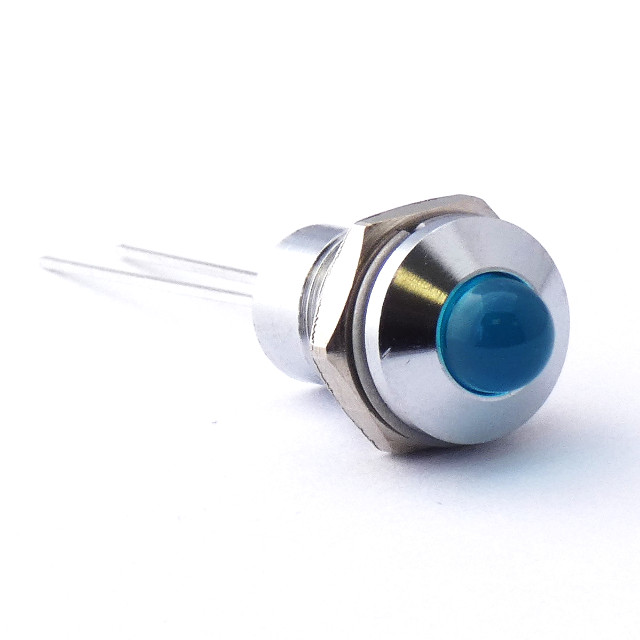 CML Innovative Technologies 1904X Series LED Prominent Panel Indicator, Blue Panel Mount Indicator, Lead Termination