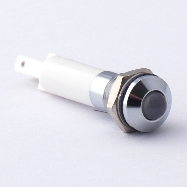 CML Innovative Technologies LED Prominent Panel Indicator, White Panel Mount Indicator 24V 7 mA, IP67, 8 mm