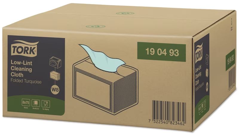 190493 Tork Tork Dry Multi-Purpose, Pack of, 193 x 160 (Folded) mm, 385 x 300 (Unfolded) mm 75 Per Pack
