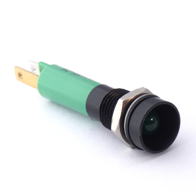 CML Innovative Technologies 1905X Series Recessed Bezel Panel Indicator, Green Panel Mount Indicator, Tab Termination