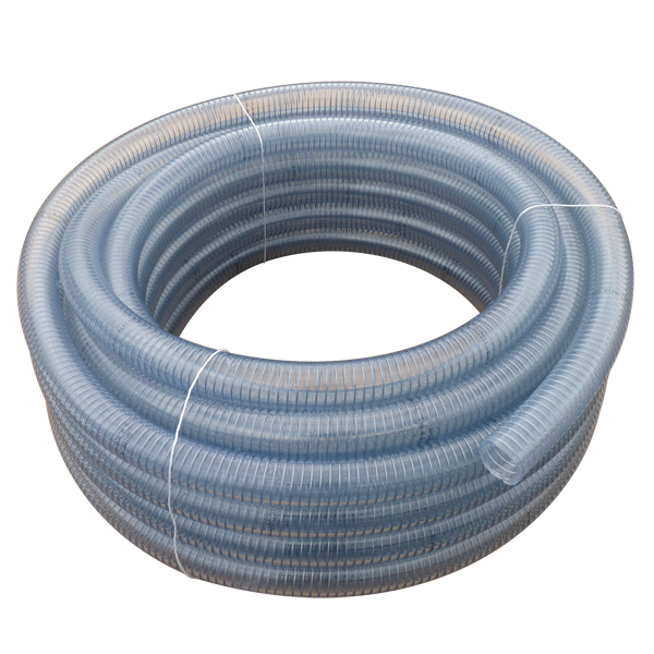 190785 TRICOFLEX SPIRE ACIER Steel Polyvinyl Chloride, Hose Pipe, 32 mm ID, 40 mm OD, Clear, 30 m