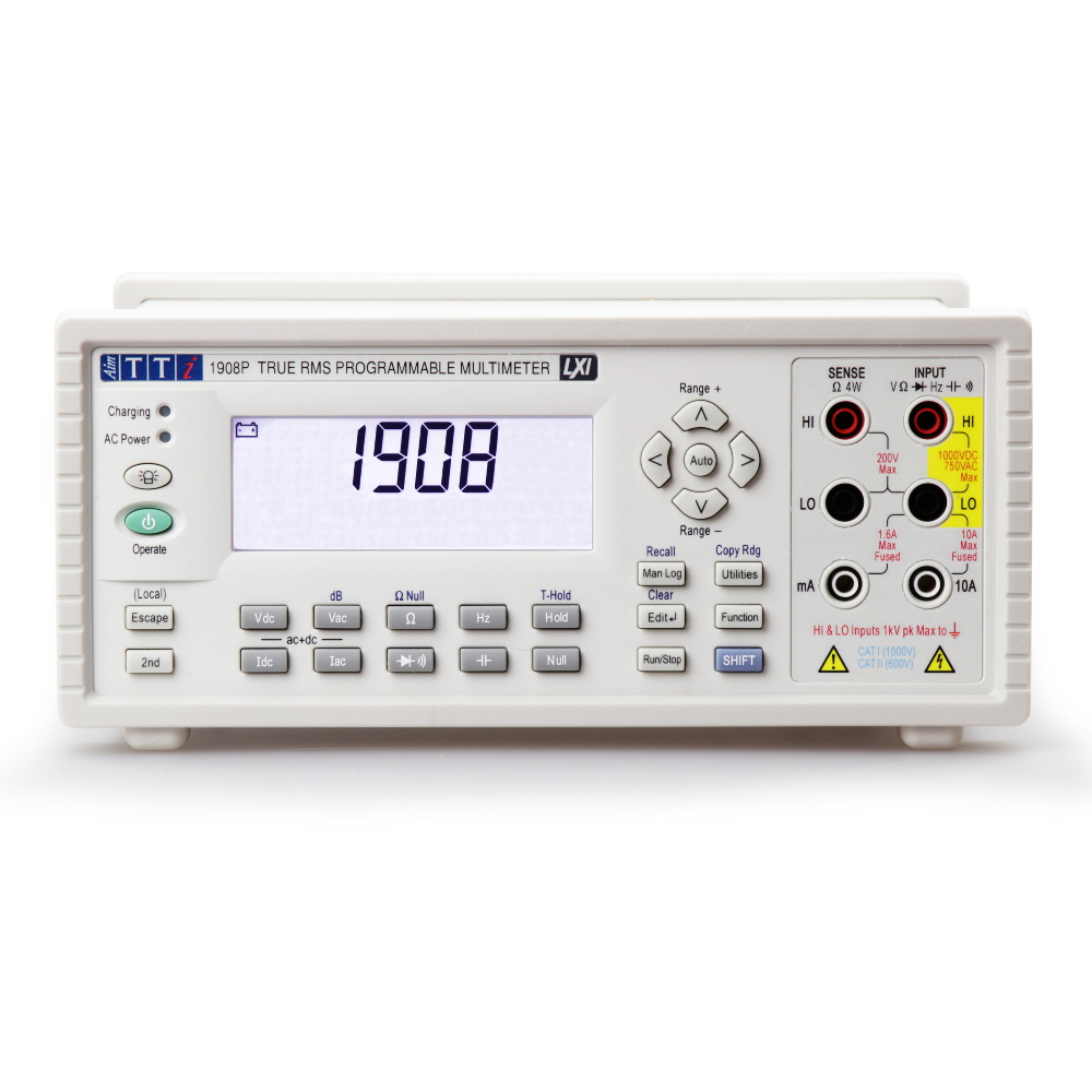 Aim-TTi 1908P Bench Digital Multimeter True RMS, 10 A ac, 10 A dc