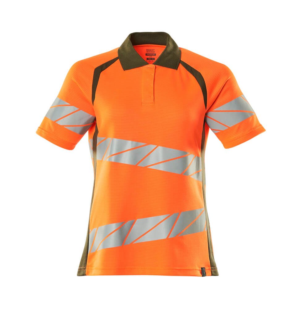 Mascot Workwear 19093-771 Orange Women's Hi Vis Polo Shirt L