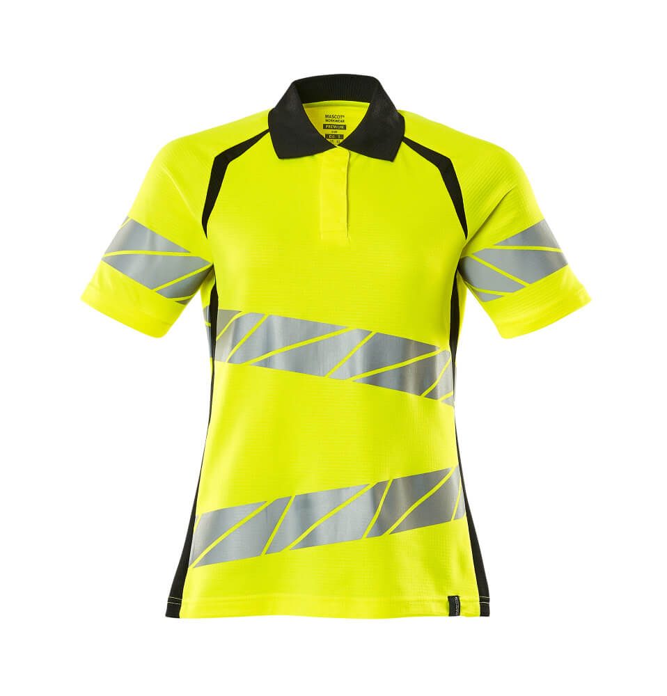 Mascot Workwear 19093-771 Yellow, Black Women's Hi Vis Polo Shirt L