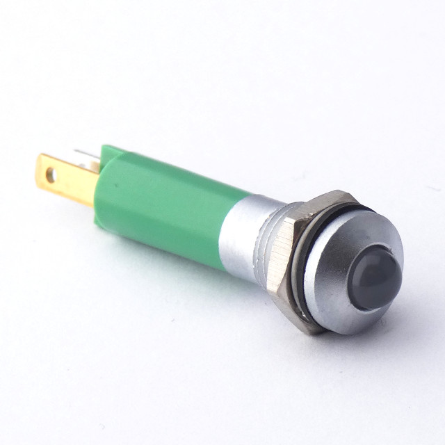 CML Innovative Technologies 190 ax Series LED Prominent Panel Indicator, Green Panel Mount Indicator, Tab Termination