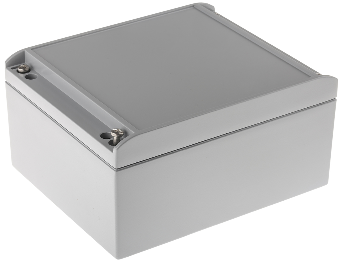 ROLEC AluCASE Series Grey Die Cast Aluminium Enclosure, IP67 90 mm, 180 mm, 150 mm