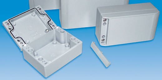 ROLEC AluCASE Series Grey Die Cast Aluminium Enclosure, IP67 90 mm, 260 mm, 150 mm