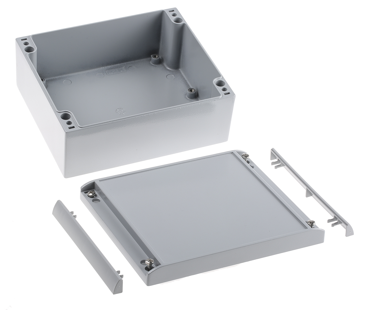 ROLEC AluCASE Series Grey Die Cast Aluminium Enclosure, IP67 90 mm, 200 mm, 170 mm