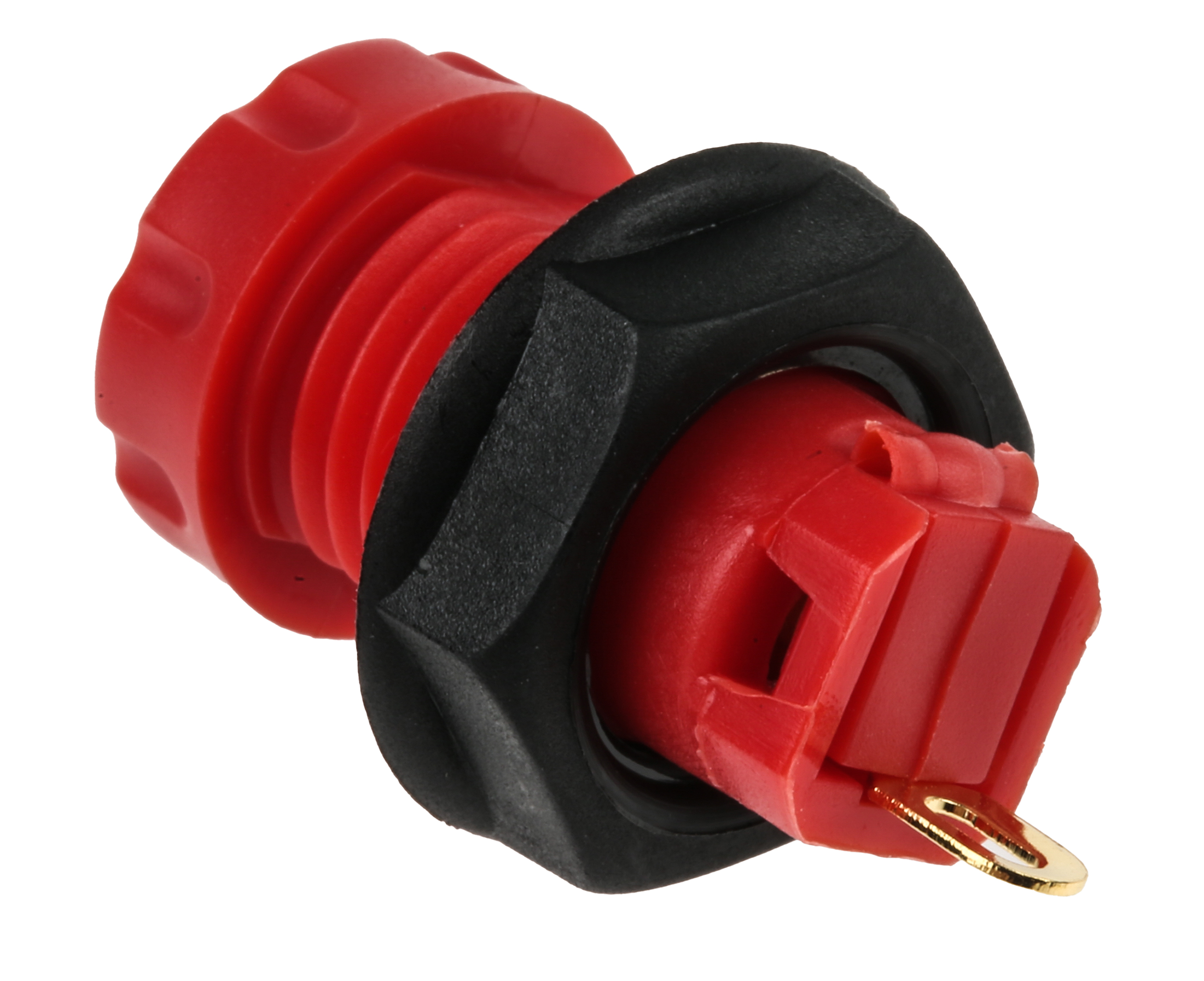 191-7884 RS PRO, Black, Red 30A Banana Socket and Gold Plated