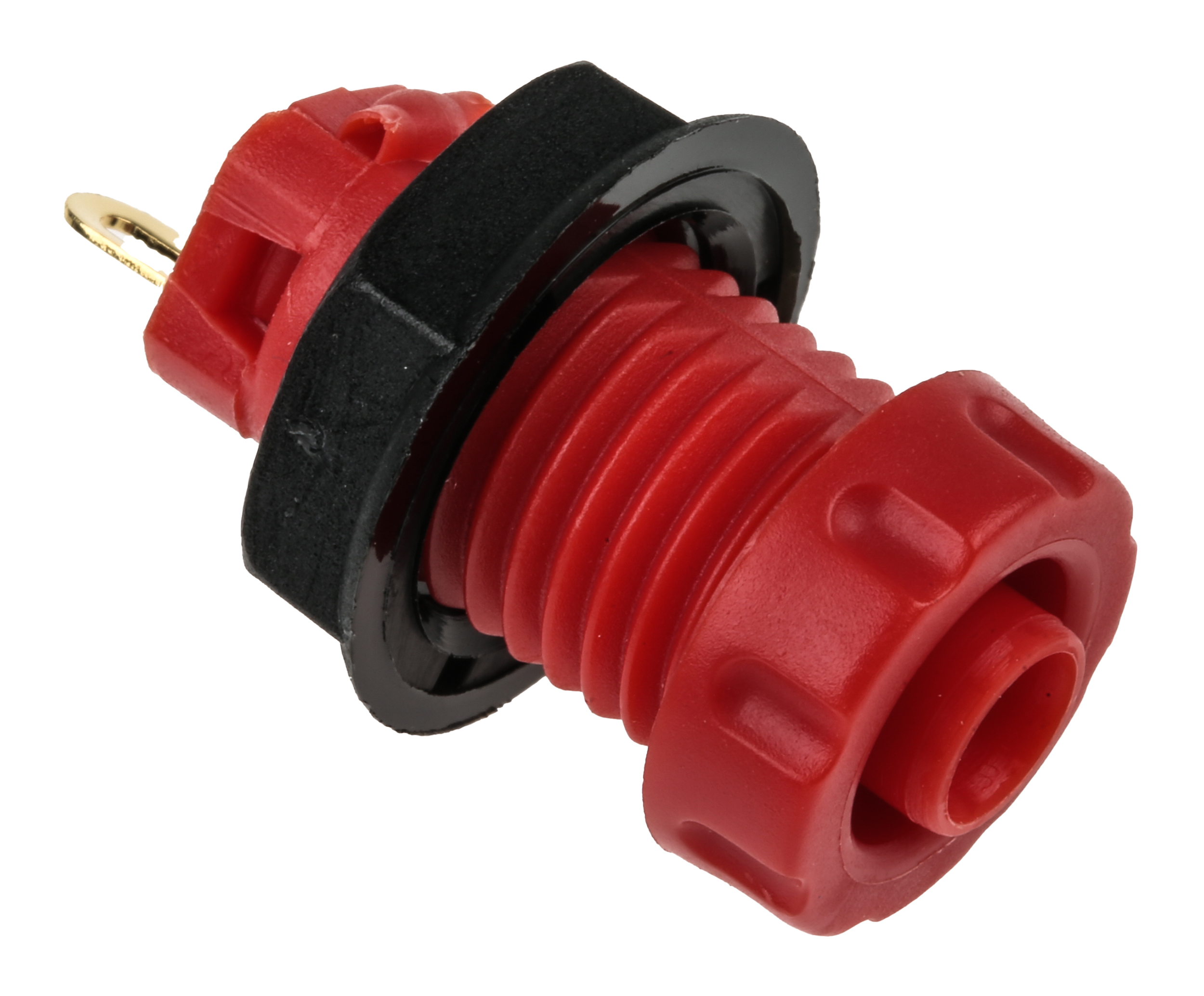 191-7884 RS PRO, Black, Red 30A Banana Socket and Gold Plated