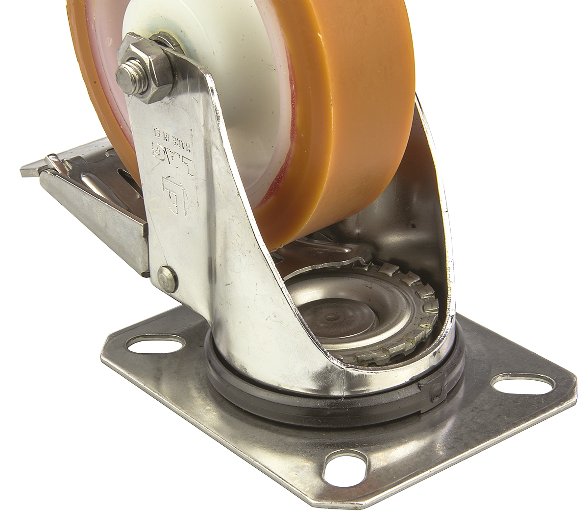 19105-fr LAG Braked Swivel Castor, 150 kg Capacity, 100 mm Wheel