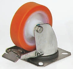 LAG Braked Swivel Castor, 150 kg Capacity, 125 mm Wheel