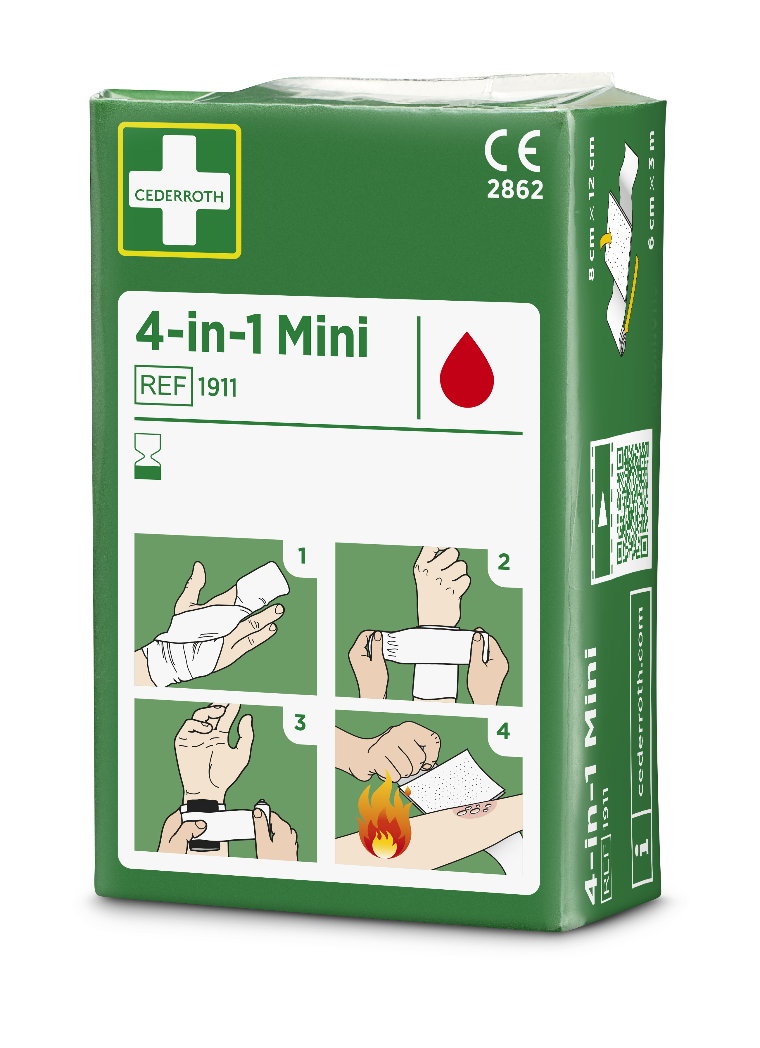 Cederroth Wound Dressing Sterile universal dressing, 1 Per Pack Per Package 3 m