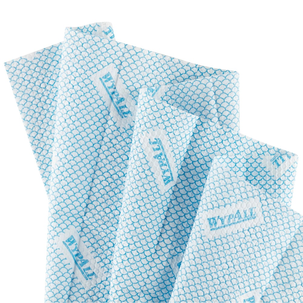 19139 WYPALL WYPALL Blue Cloths for Industrial Cleaning, Dry Use, Pack of 30 Per Pack, 355 x 335 mm, Repeat Use