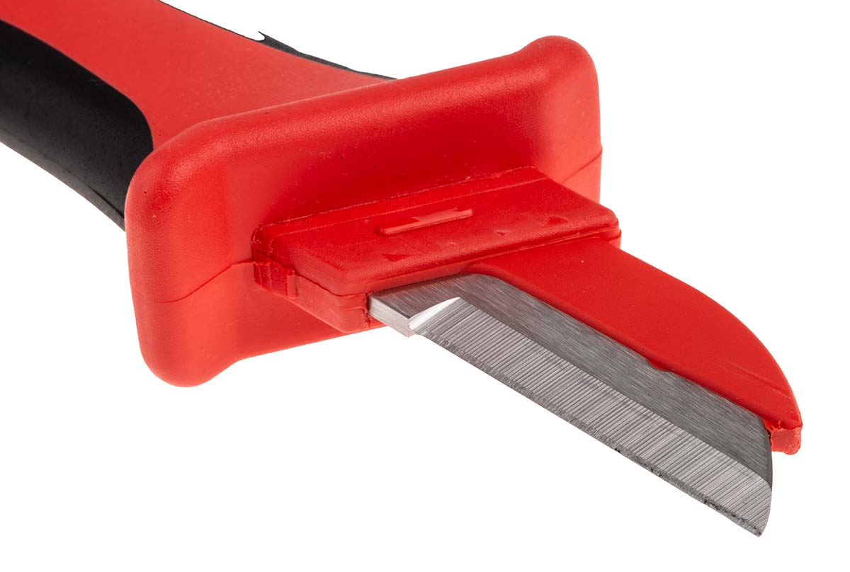 192-3674 RS PRO Cable Knife VDE/1000V Approved, 220 mm Overall, 44 mm Blade Stainless Steel