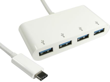 RS PRO 4 Port USB 3.1 USB Hub, USB Powered