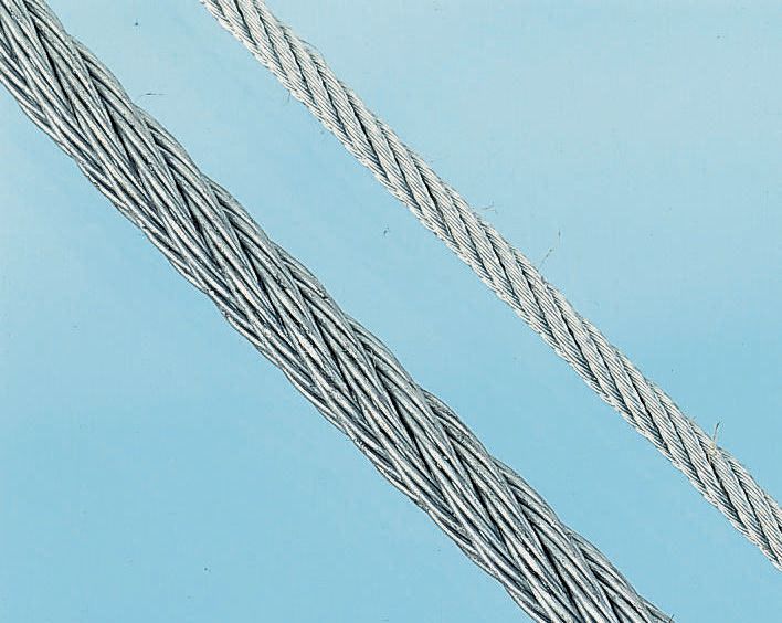 RS PRO Galvanised Steel Wire Rope, 75 m