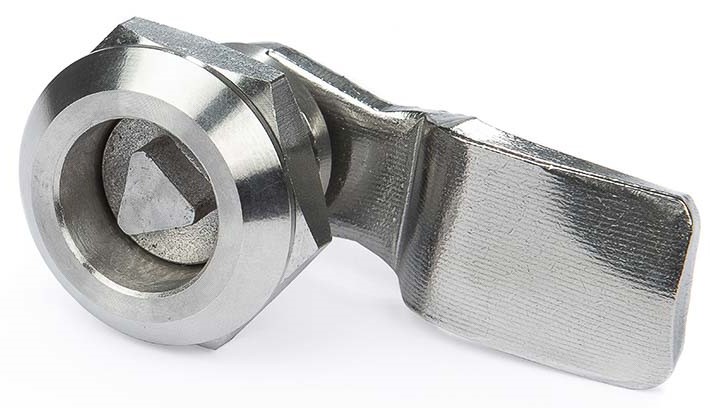 RS PRO Stainless Steel Triangular Key, 13 mm Panel-to-Tongue, Tri Lock Key Unlock