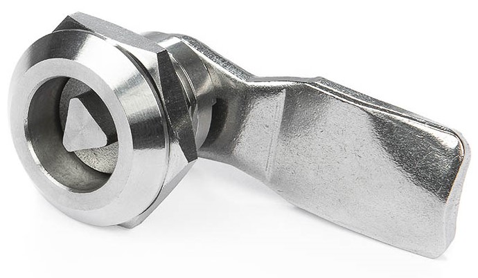 RS PRO Stainless Steel Triangular Key, 20 mm Panel-to-Tongue, Tri Lock Key Unlock