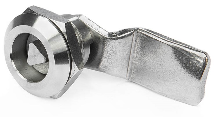 RS PRO Stainless Steel Triangular Key, 26 mm Panel-to-Tongue, Tri Lock Key Unlock