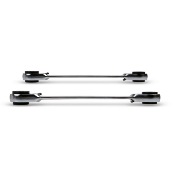 BETA 2-Piece Ratchet Spanner Set, 16 x 17/18 x 19 mm, 8 x 10/12 x 13 mm, Chrome Vanadium Steel