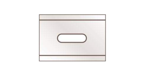 MARTOR Steel Square Safety Knife Blade, 26 x 18.5 x 0.4 mm 18.5 mm, 10 per Package
